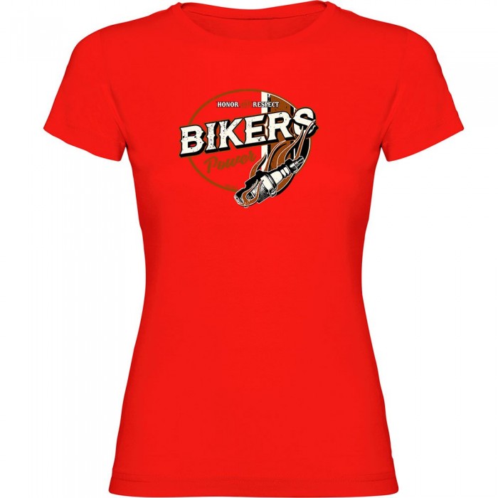 [해외]KRUSKIS Bikers 파워 반팔 티셔츠 9140965641 Red