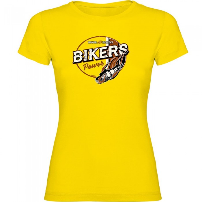 [해외]KRUSKIS Bikers 파워 반팔 티셔츠 9140965647 Yellow