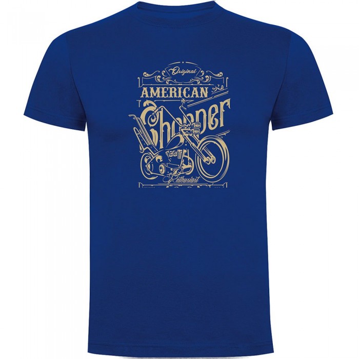 [해외]KRUSKIS American Chopper 반팔 티셔츠 9140965417 Royal Blue