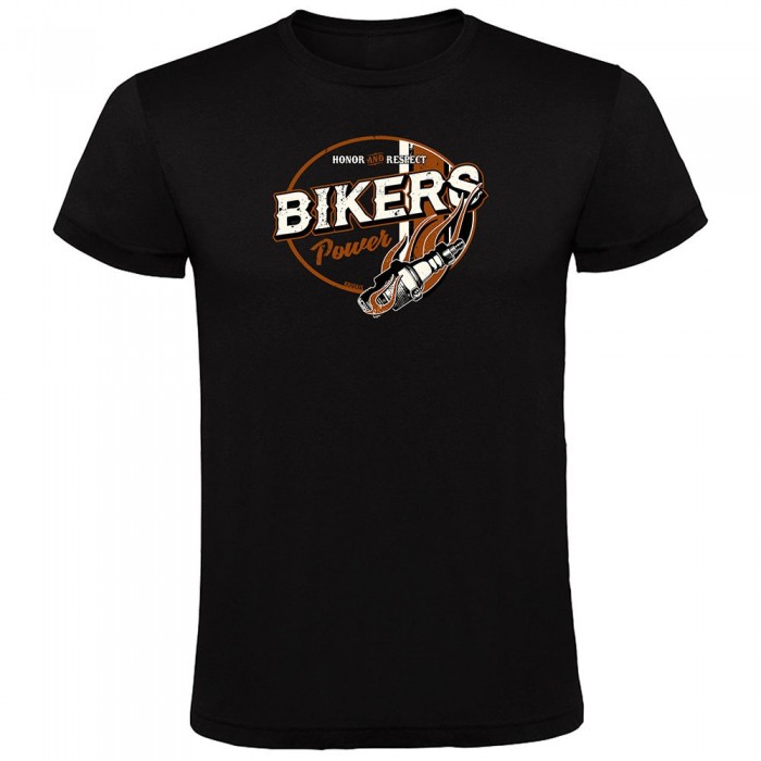 [해외]KRUSKIS Bikers 파워 반팔 티셔츠 9140965630 Black