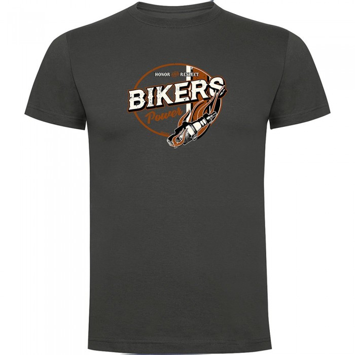 [해외]KRUSKIS Bikers 파워 반팔 티셔츠 9140965633 Dark Grey