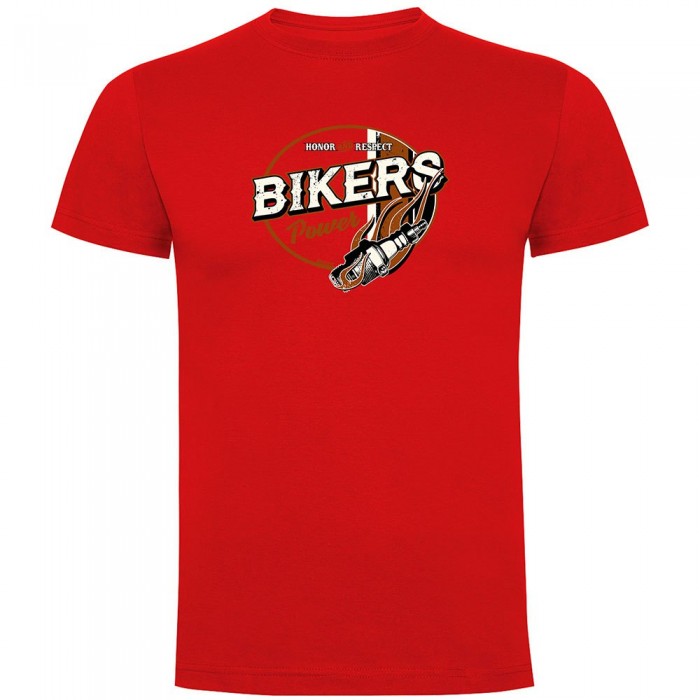 [해외]KRUSKIS Bikers 파워 반팔 티셔츠 9140965640 Red