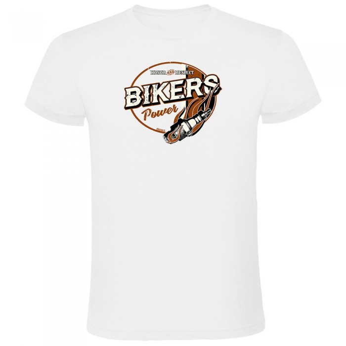 [해외]KRUSKIS Bikers 파워 반팔 티셔츠 9140965644 White