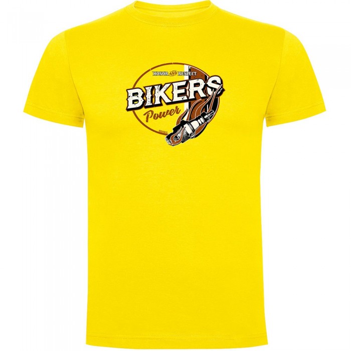 [해외]KRUSKIS Bikers 파워 반팔 티셔츠 9140965646 Yellow