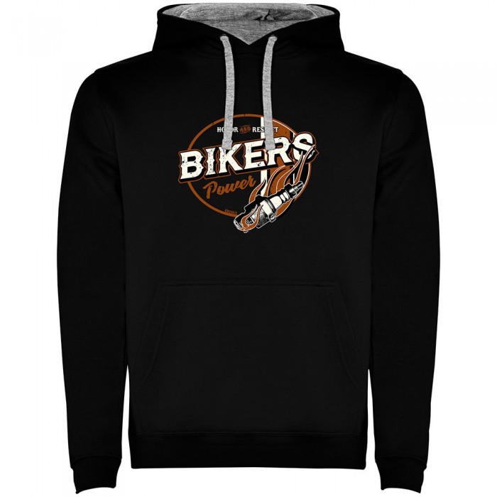 [해외]KRUSKIS Bikers 파워 Two Colour 후드티 9140965648 Black / Grey