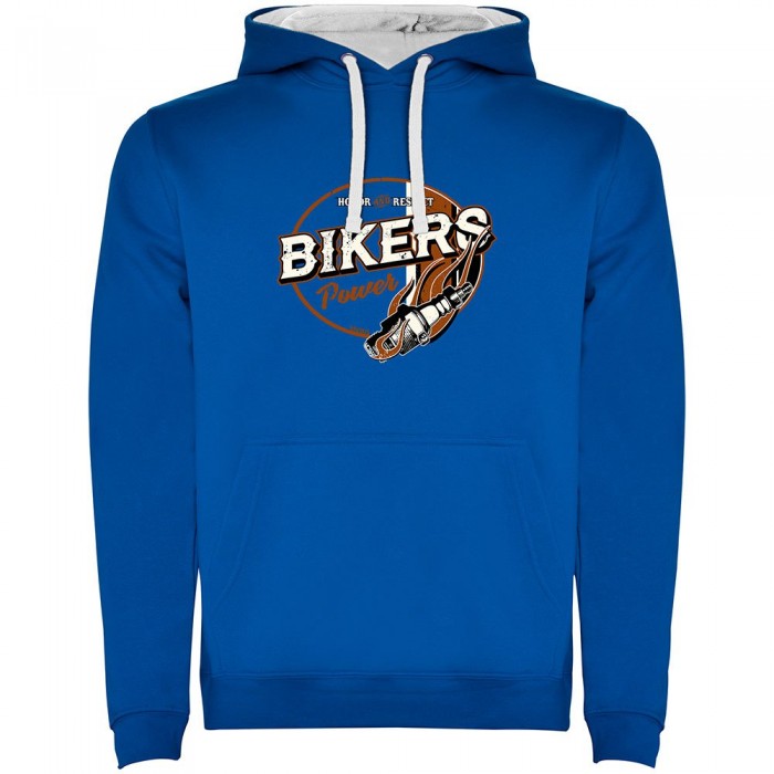 [해외]KRUSKIS Bikers 파워 Two Colour 후드티 9140965650 Royal Blue / White