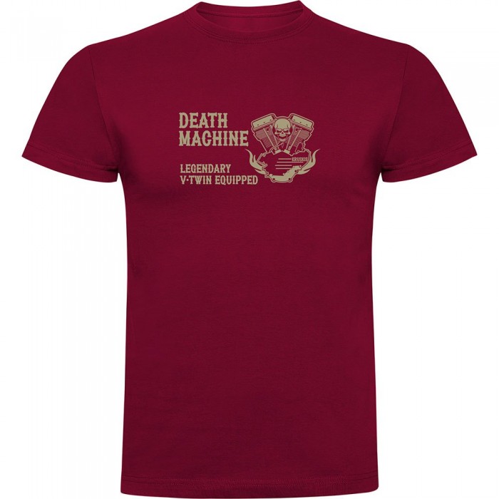 [해외]KRUSKIS Death Machine 반팔 티셔츠 9140965837 Dark Red