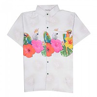 [해외]HAPPY BAY The parrot jungle 반팔 셔츠 14140949259 Snow White