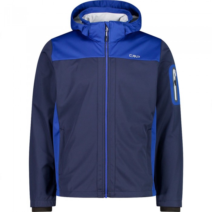 [해외]CMP Zip Hood 39A5027 소프트쉘 자켓 4138661033 B. Blue / Ice