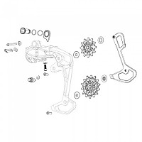 [해외]스램 B-Bolt rear derailleur frame sleeve 2 units 1141012234 Multicolor