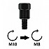 [해외]BCR M10X1.25 Rh Upper > M8X1.25 Rh Lower 미러 어댑터 1140992779 Black