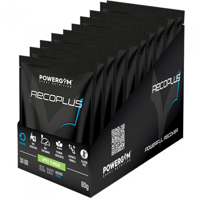 [해외]POWERGYM 회복 모노도즈 박스 Recoplus 80gr 15 단위 사과 3140242050 White