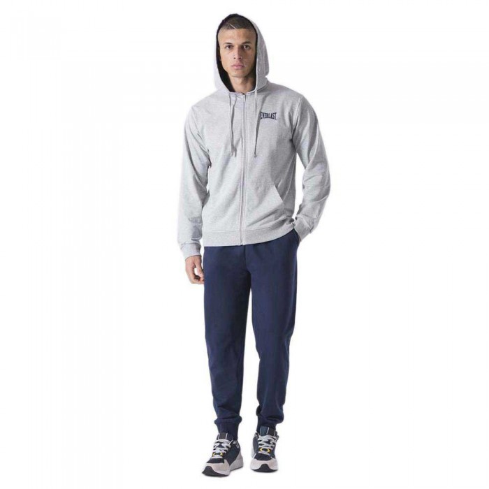 [해외]에버라스트 Hooded zip top+pant 운동복 3141012442 Grey Melange / Blue Navy