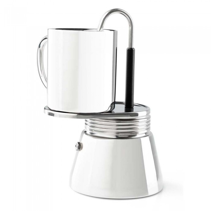 [해외]GSI OUTDOORS 에스프레소 메이커 미니Espresso Set 4 컵 4139873037 Silver