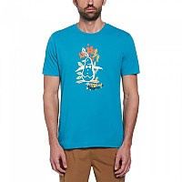 [해외]ORIGINAL PENGUIN 반소매 티셔츠 Graphic Emb Puff Floral Pete 140959635 Tahitian Tide