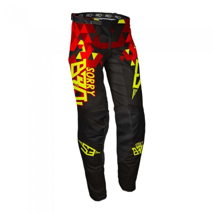 [해외]S3 PARTS Sorry Bro 오프로드 바지 9140928637 Black / Red / Fluor Yellow