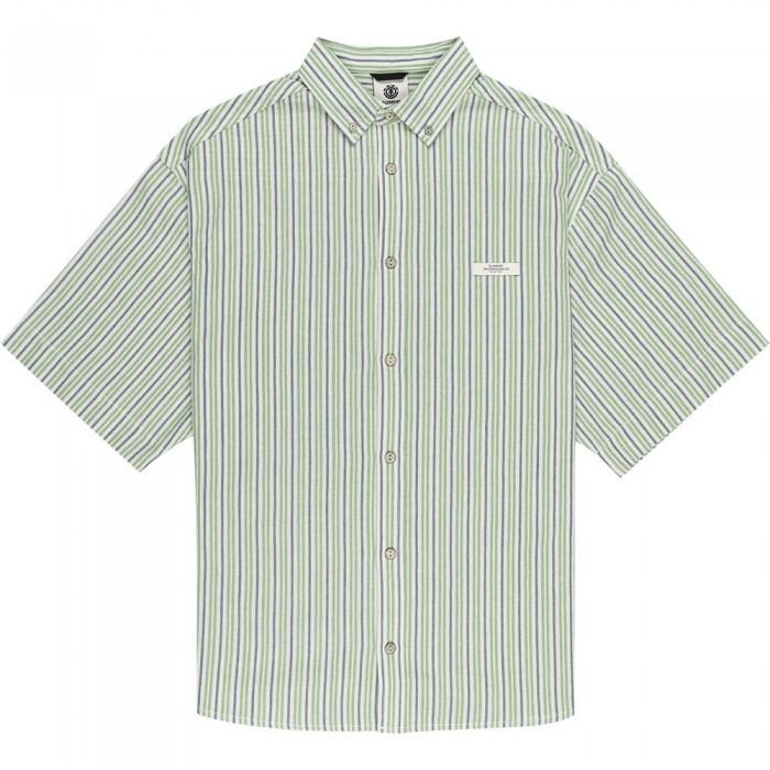 [해외]엘레먼트 Cambridge 반팔 티셔츠 140685491 Oxford Egret / Green / Navy