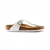 [해외]BIRKENSTOCK Gizeh Birko-Flor 샌들 138226649 White / Brown