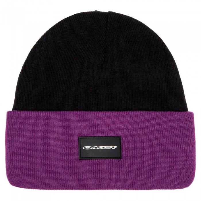 [해외]오클리 APPAREL TC Stretch Logo 비니 1139051354 Blackout / Ultra Purple