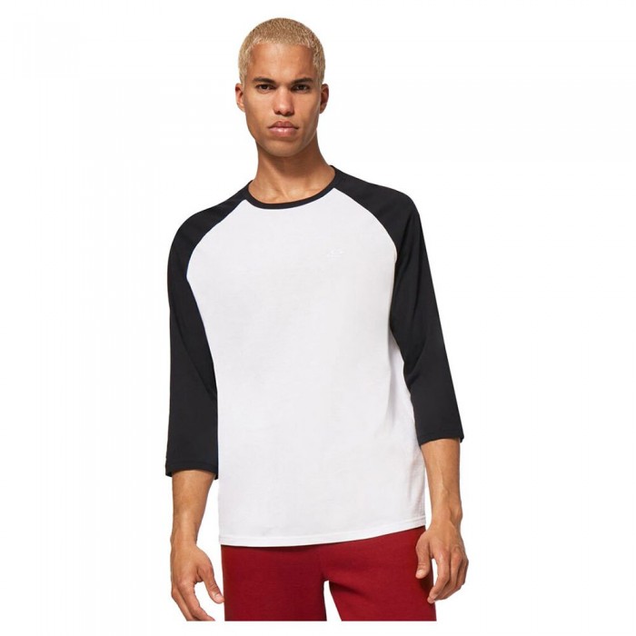 [해외]오클리 APPAREL Relax Raglan 3/4 소매 티셔츠 1138143946 Off White / Black