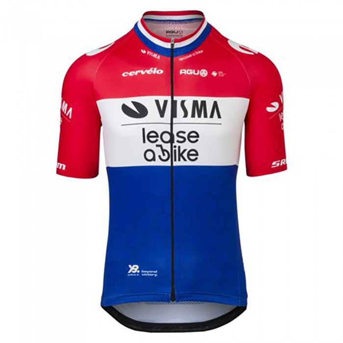 [해외]AGU Visma | Lease a Bike Replica Dutch Champion 2024 반팔 저지 1140729692 Multicolor