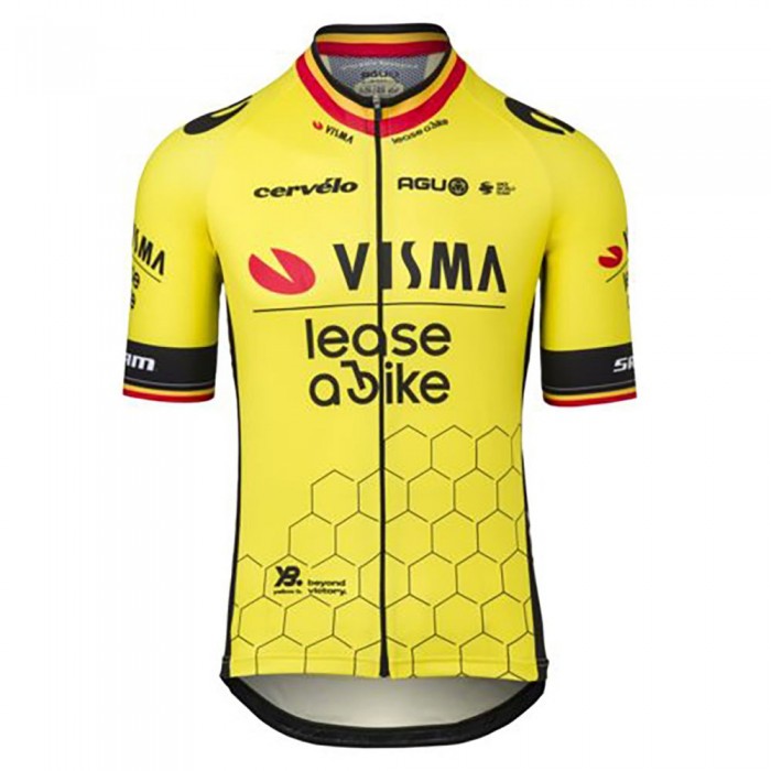 [해외]AGU Visma | Lease a Bike Replica Former Belgian Champion 2024 반팔 저지 1140729694 Multicolor