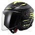 [해외]LS2 OF616 에어flow II Brush 오픈 페이스 헬멧 9140233917 Black / Yellow