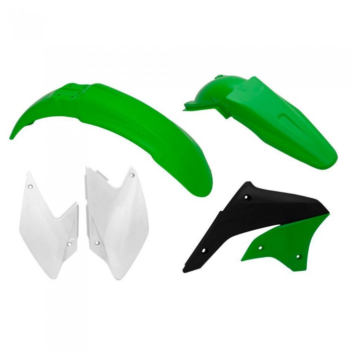 [해외]RTECH Kawasaki KLX450 2007-2016 R-KITKLX-OEM-497 오토바이 플라스틱 키트 9141066531 Green / White / Black