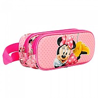 [해외]KARACTERMANIA 더블 포켓 필통 3D Lying Minnie Disney 14139060247 Pink