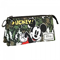 [해외]KARACTERMANIA 트리플 포켓 필통 Surprise Mickey Mouse Disney 14139060308 Green / Black