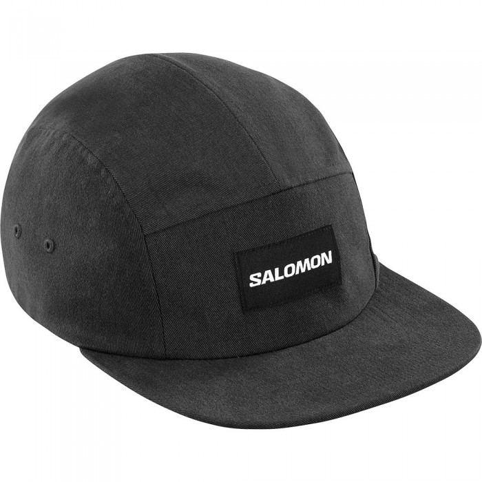 [해외]살로몬 Five Panel 캡 4141140117 Deep Black