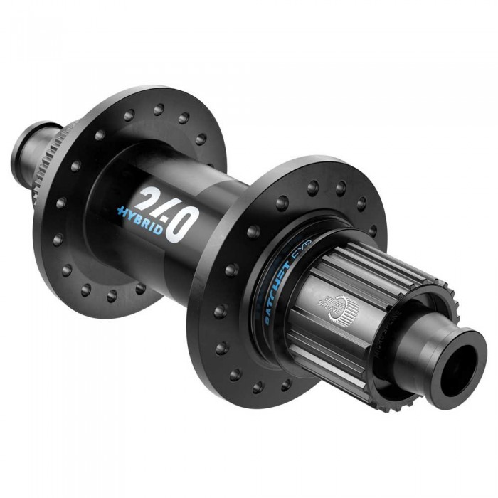 [해외]디티스위스 240 Disc CL Boost Shimano Micro Spline 뒷 허브 1141235020 Black