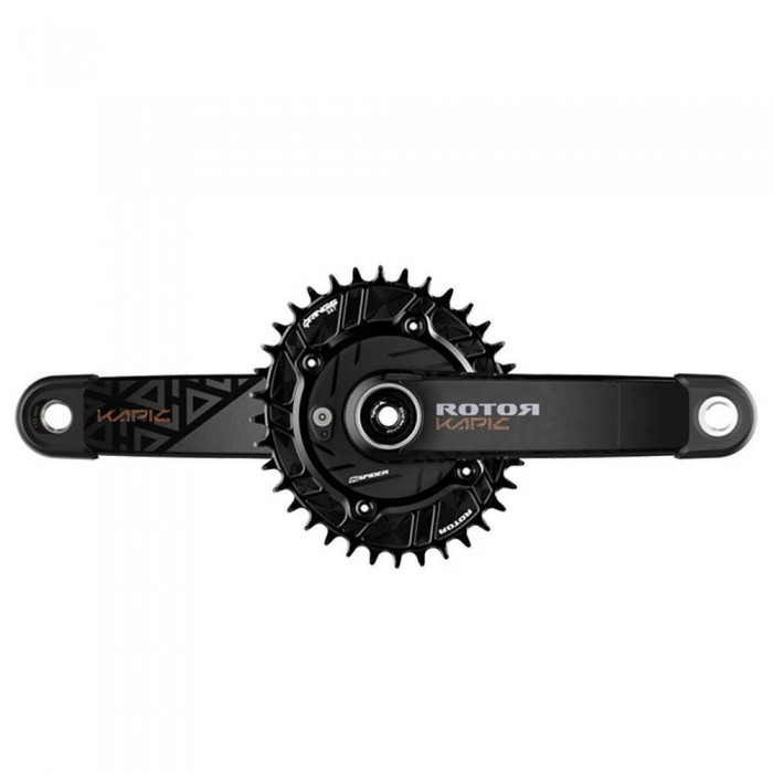 [해외]ROTOR Inspider Kapic Carbon CL52 Q34 파워미터가 장착된 크랭크 1140737020 Black