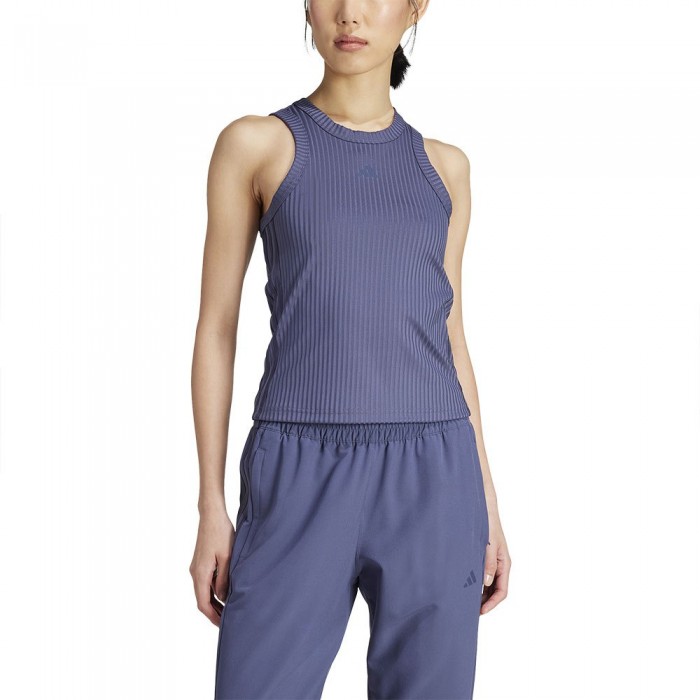 [해외]아디다스 All Gym Seasonal Rib Tight Fit Tonal 3 Stripes tank 스포츠 탑 1141050052 Shadow Navy