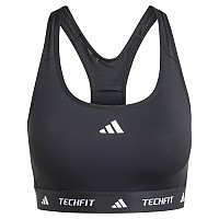 [해외]아디다스 Techfit Medium 스포츠 브라 중간 지지력 1141125973 Black