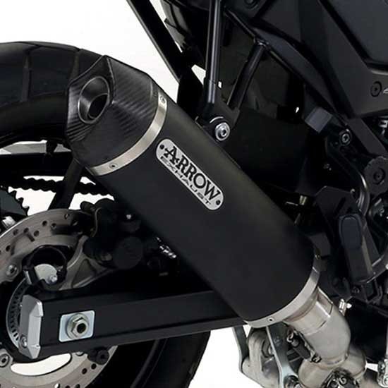 [해외]ARROW Race-Tech Aluminium Dark With Carbon End Cap Suzuki V-Strom 650 ´17-20 비승인 오토바이 머플러 9140448936 Black