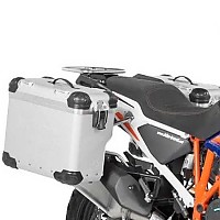 [해외]투라텍 Zega EVO X 38/38L KTM 1290 Super Adventure S/R 사이드 케이스 세트 9141177212 Silver / Black