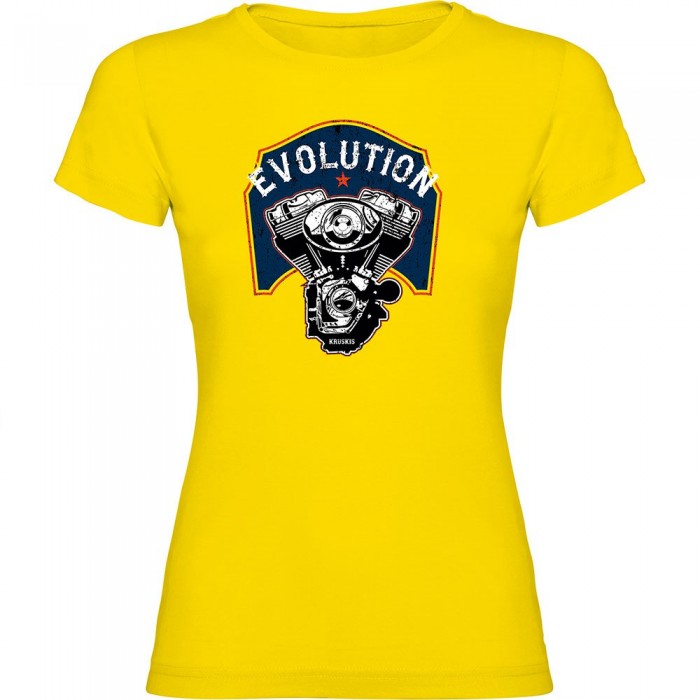 [해외]KRUSKIS Evolution Engine 반팔 티셔츠 9141047963 Yellow