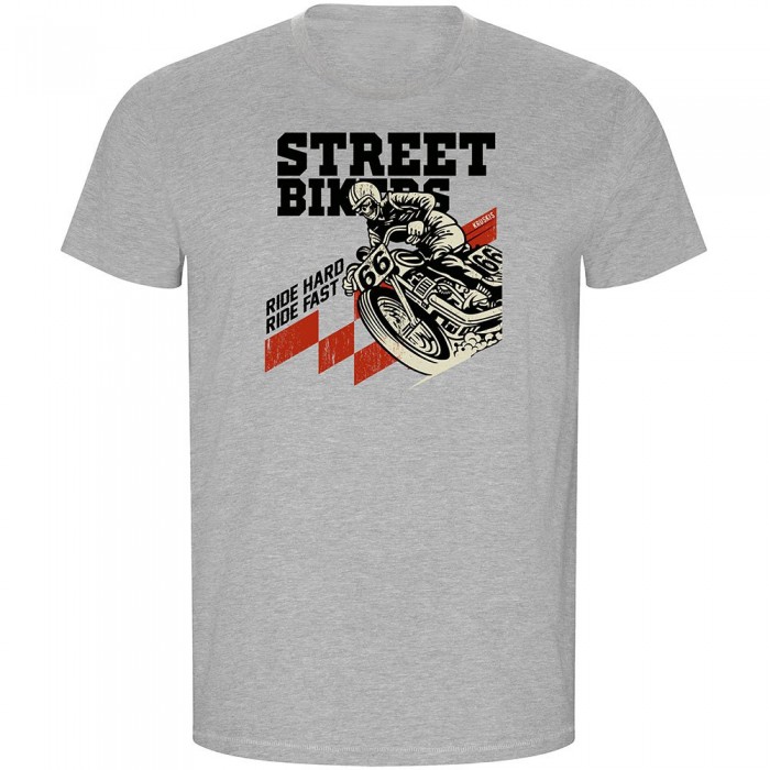 [해외]KRUSKIS Street Bikers ECO 반팔 티셔츠 9141155910 Heather Grey