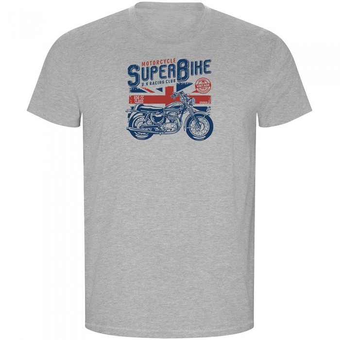 [해외]KRUSKIS Super Bike ECO 반팔 티셔츠 9141155968 Heather Grey