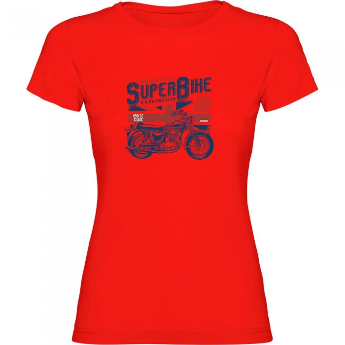 [해외]KRUSKIS Super Bike 반팔 티셔츠 9141155980 Red