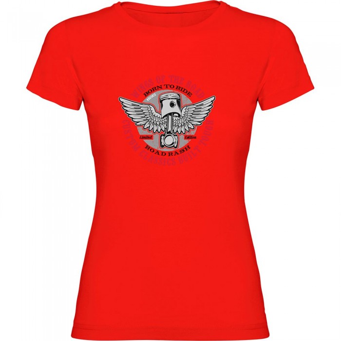 [해외]KRUSKIS Wings Of Road 반팔 티셔츠 9141156067 Red