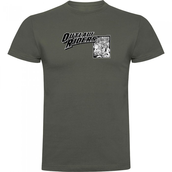 [해외]KRUSKIS Outlaw Riders 반팔 티셔츠 9141048412 Dark Army Green