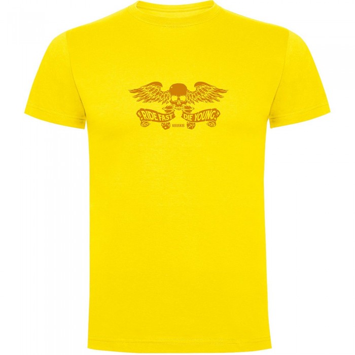 [해외]KRUSKIS Skull Wings 반팔 티셔츠 9141048513 Yellow