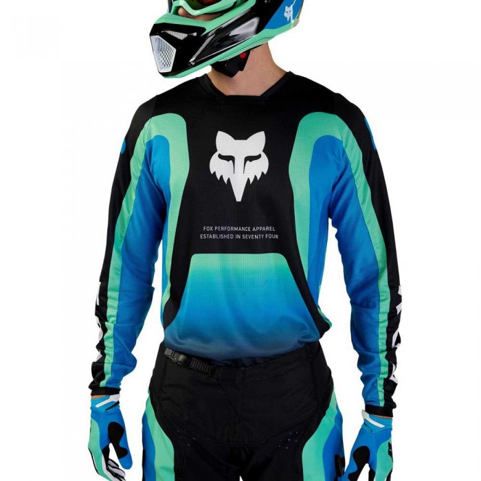[해외]FOX RACING MX 180 Ballast 긴팔 티셔츠 9141212307 Black / Blue
