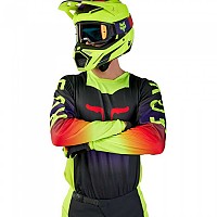 [해외]FOX RACING MX 180 Flora 긴팔 티셔츠 9141212337 Dark Shadow