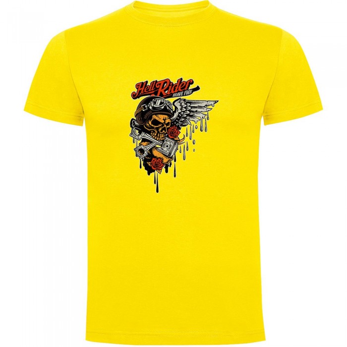 [해외]KRUSKIS Hell Rider 반팔 티셔츠 9141155609 Yellow