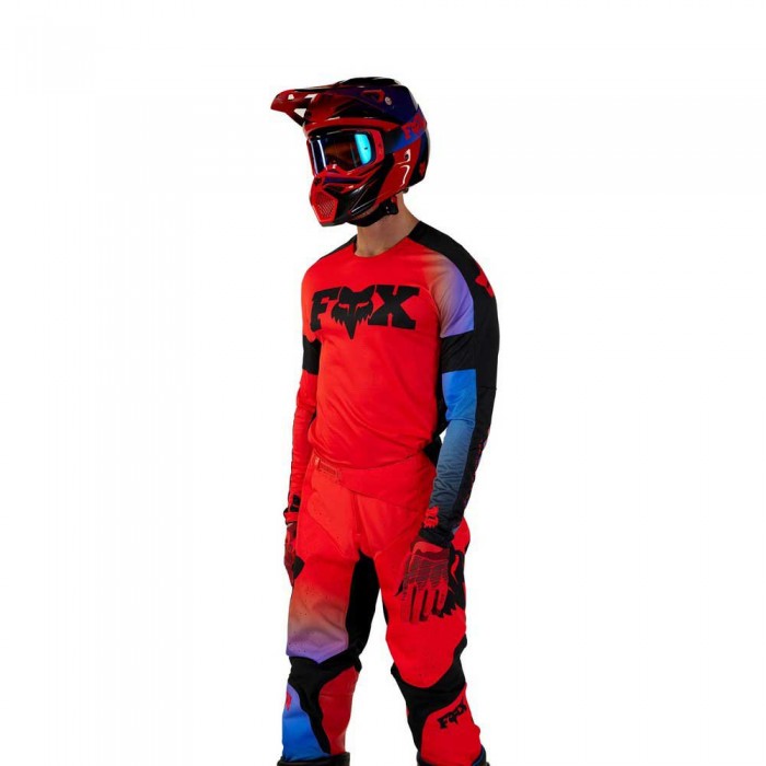 [해외]FOX RACING MX 360 Streak 긴팔 티셔츠 9141212398 Fluor Red