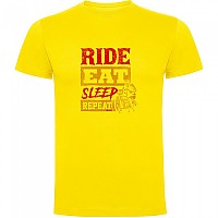 [해외]KRUSKIS Ride Eat Sleep Repeat 반팔 티셔츠 9141155697 Yellow