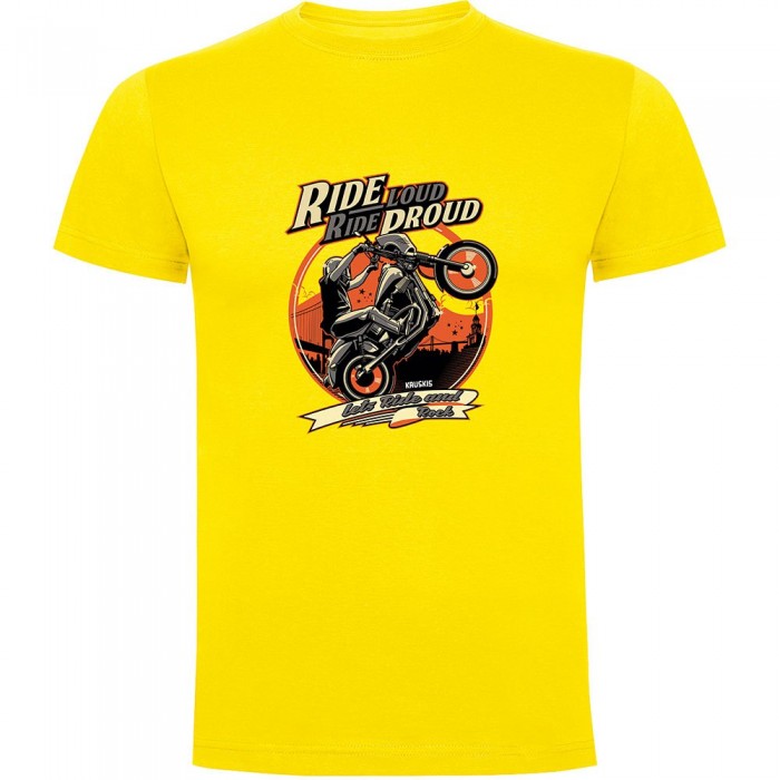 [해외]KRUSKIS Ride Loud 반팔 티셔츠 9141155754 Yellow